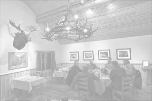 Idaho fishing lodge dining room