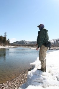 Angler surveys South Fork