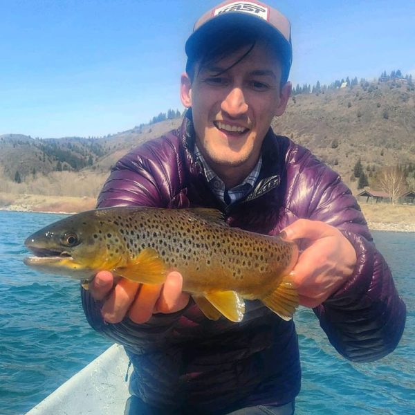 Shayde Stotts with Brown Trout | South Fork of the Snake River