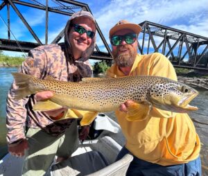 South Fork anglers with Brown Trout