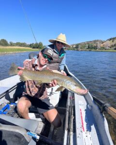 Fly Fishing Guide holds trophy Snake River Brown Trout