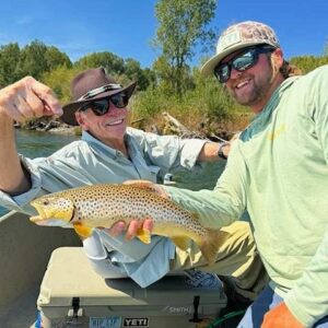 Lodge owner Marshall Geller with Guide Chase Hines