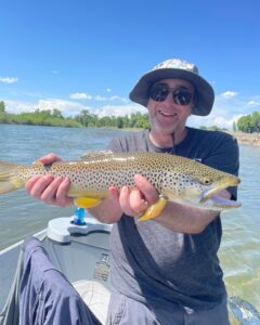 Weekly South Fork Fishing Report - Lucky Angler with Brown Trout
