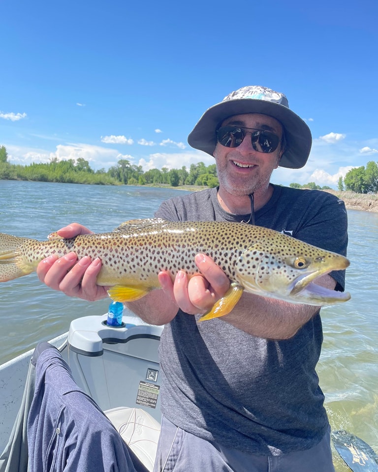 Weekly South Fork Fishing Report - Lucky Angler with Brown Trout