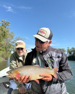 Justin Hays, manager of The Lodge at Palisades Creek with a nice Cutthroat Trout on the South Fork of the Snake River